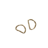 D Rings (4 Pieces) 27x20x3 MM Gold Color Metal Alloy For Bag Buckle Accessories Making Spare Replacements